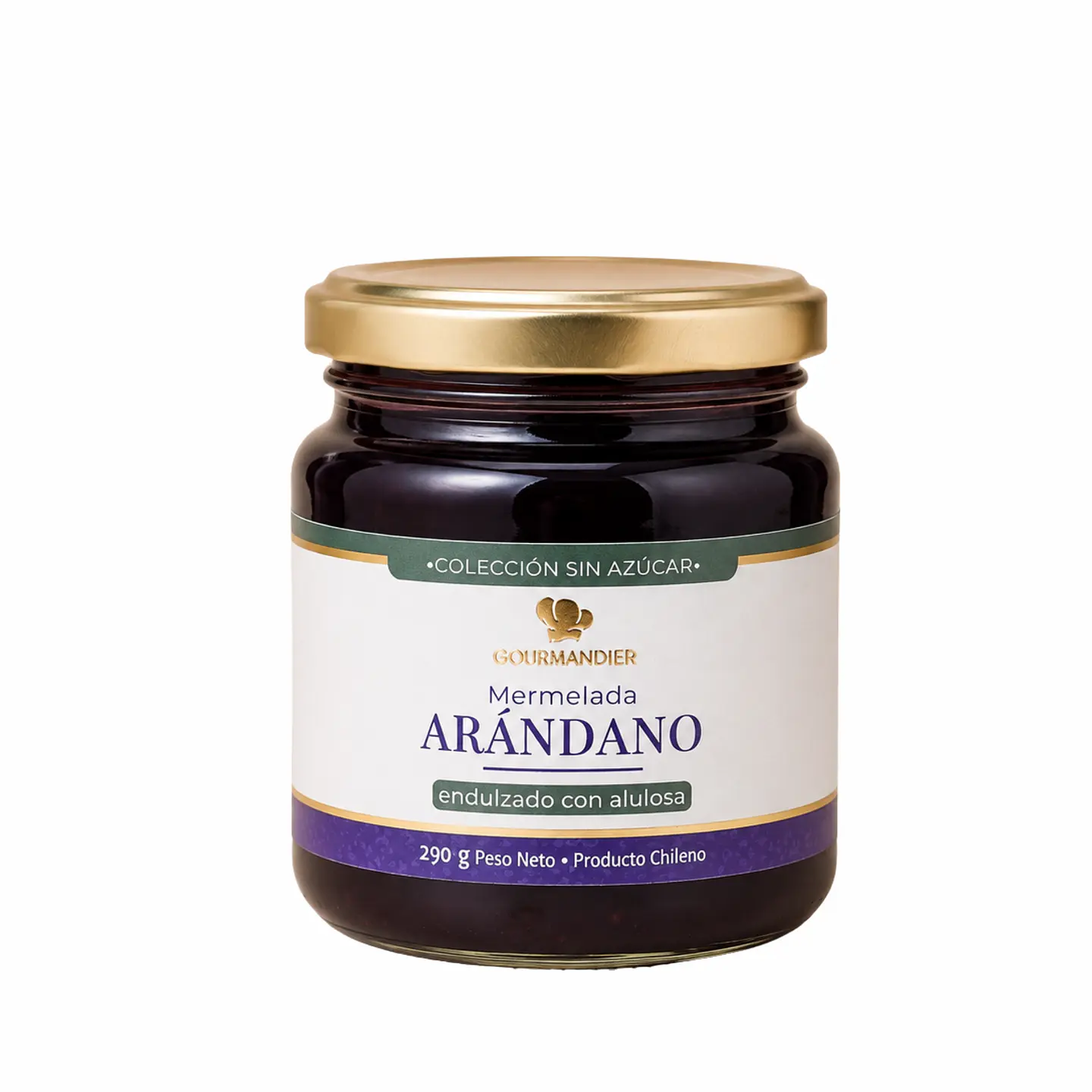 Gourmandier - Mermelada arándano sin azúcar - 260 mL 1