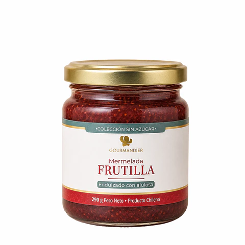 Gourmandier - Mermelada frutilla sin azúcar - 260 mL