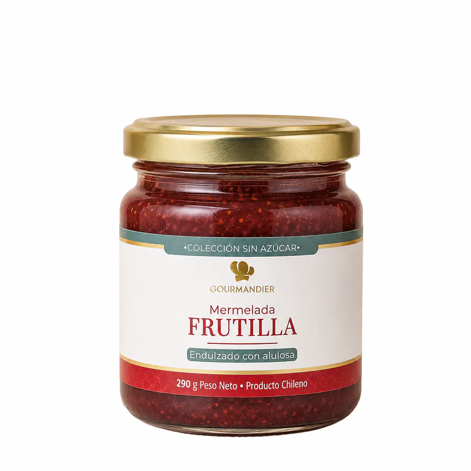 Gourmandier - Mermelada frutilla sin azúcar - 260 mL 1