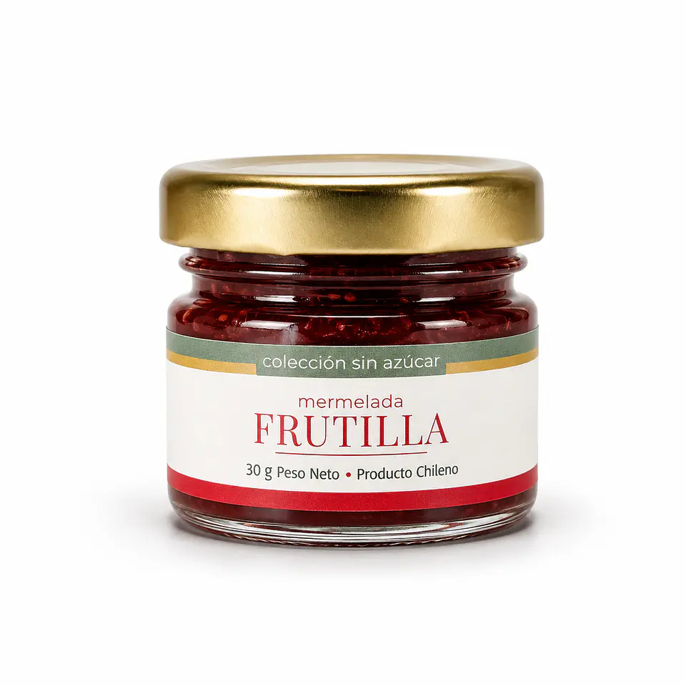 Gourmandier - Mermelada frutilla sin azúcar - 28 mL 1