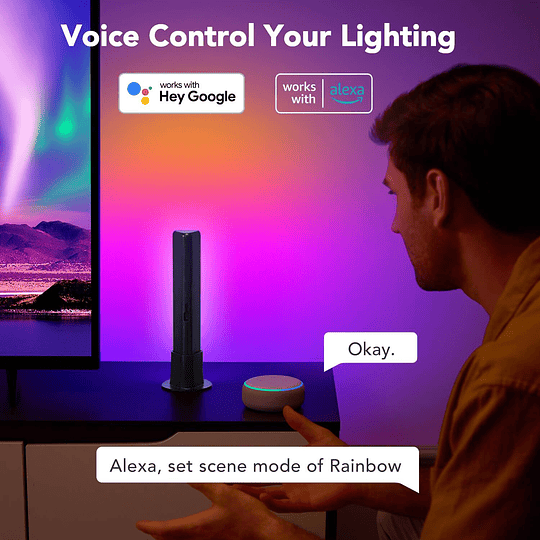 Barras de luz Govee RGBICWW WiFi + Bluetooth Flow Plus - Image 4