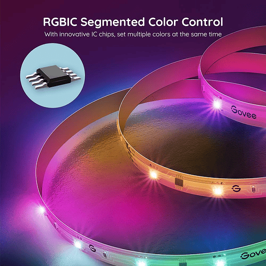 Tira de luces LED Govee RGBIC Basic Wi-Fi + Bluetooth (2 x 10mts) - Image 3
