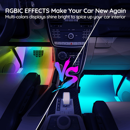 Luces interiores para automóvil Govee RGBIC - Image 5