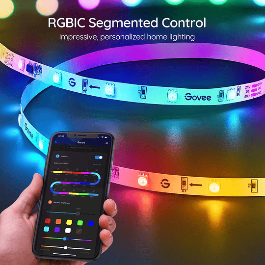Tira de luces LED Govee RGBIC Bluetooth (20 mts)  - Image 4