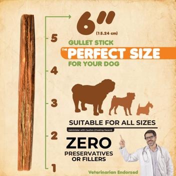 Collagen Sticks for Dogs - 100% Natural Beef, Training Treats, 12 Pcs 6