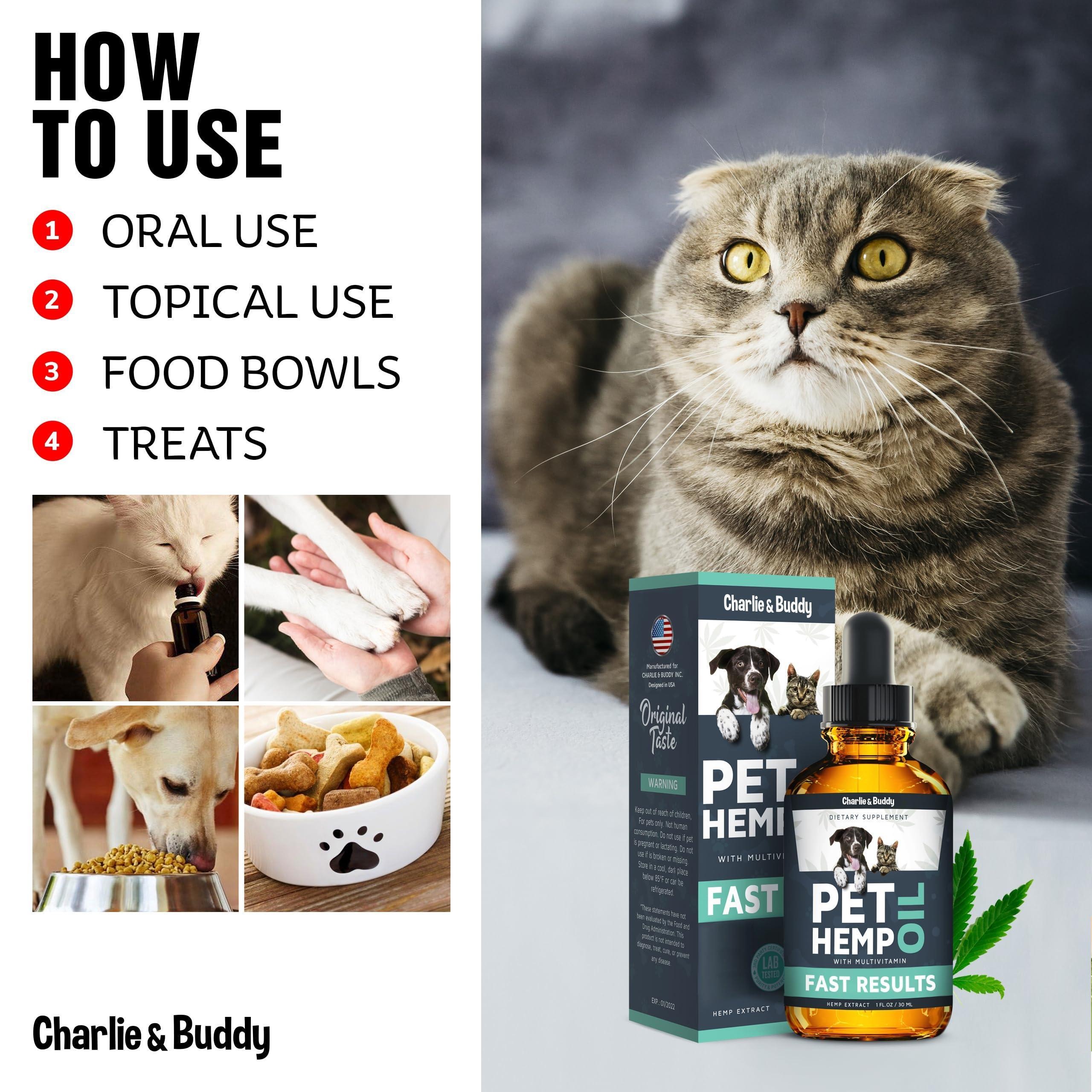 Hemp Oil for Dogs & Cats, Calming, Pain Relief, Anxiety, Joint & Hip Health 4