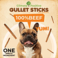 100% Natural Beef Gullet Sticks for Dogs, 6” Training Treats, 24 Count - thumbnail 5