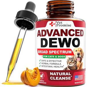 Natural Broad Spectrum Drops for Cats & Dogs - Detox Herbal Supplement, USA Made