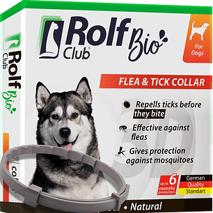 Natural Flea & Tick Collar for Dogs, 6-Month Protection, Essential Oil Repellent