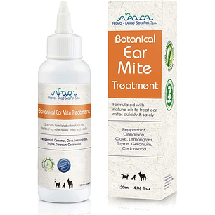 Arava Natural Ear Mite Treatment for Dogs & Cats, Prevent Infections, 8oz