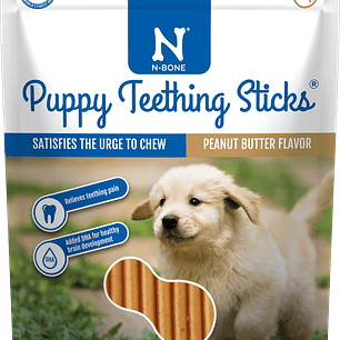 N-Bone Puppy Teething Sticks Peanut Butter Flavor