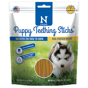 N-Bone Puppy Teething Sticks Chicken Flavor, 3.74 oz.