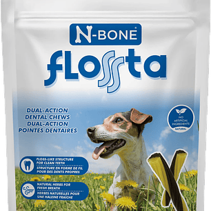 N-Bone Flossta Dual-Action Dental Chews Mint Flavor, 8-Count / 6.4oz