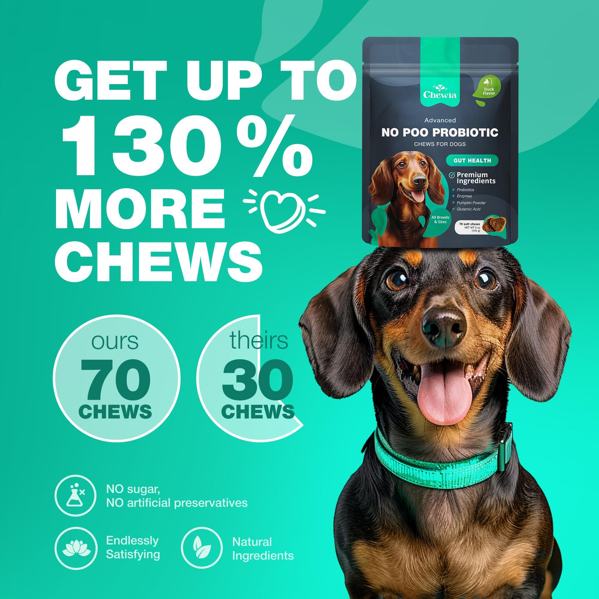 No Poo Chews for Dogs - Stool Eating Deterrent & Digestive Support with Enzymes 4