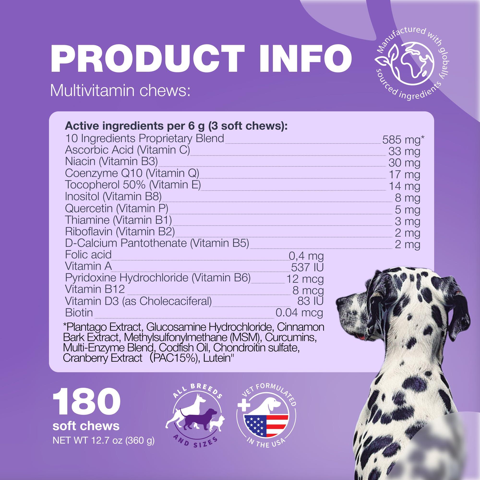 15-in-1 Dog Multivitamin Chews - Joint, Skin, Coat & Immune Support Supplement 4