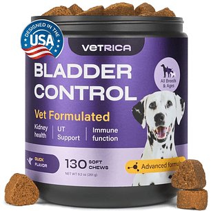 Dog UTI Treatment – Cranberry Bladder Control Chews for Urinary & Kidney Health