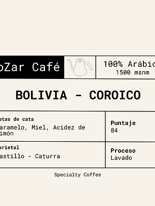 Café de especialidad - Bolivia - Coroico