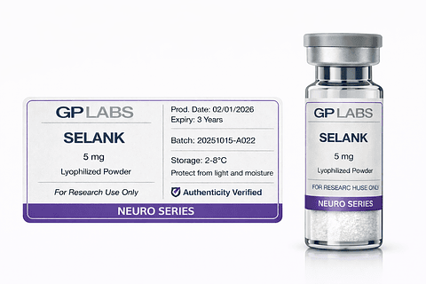 SELANK 5 mg | Neuro Research Peptide | GP LABS Neuro Series