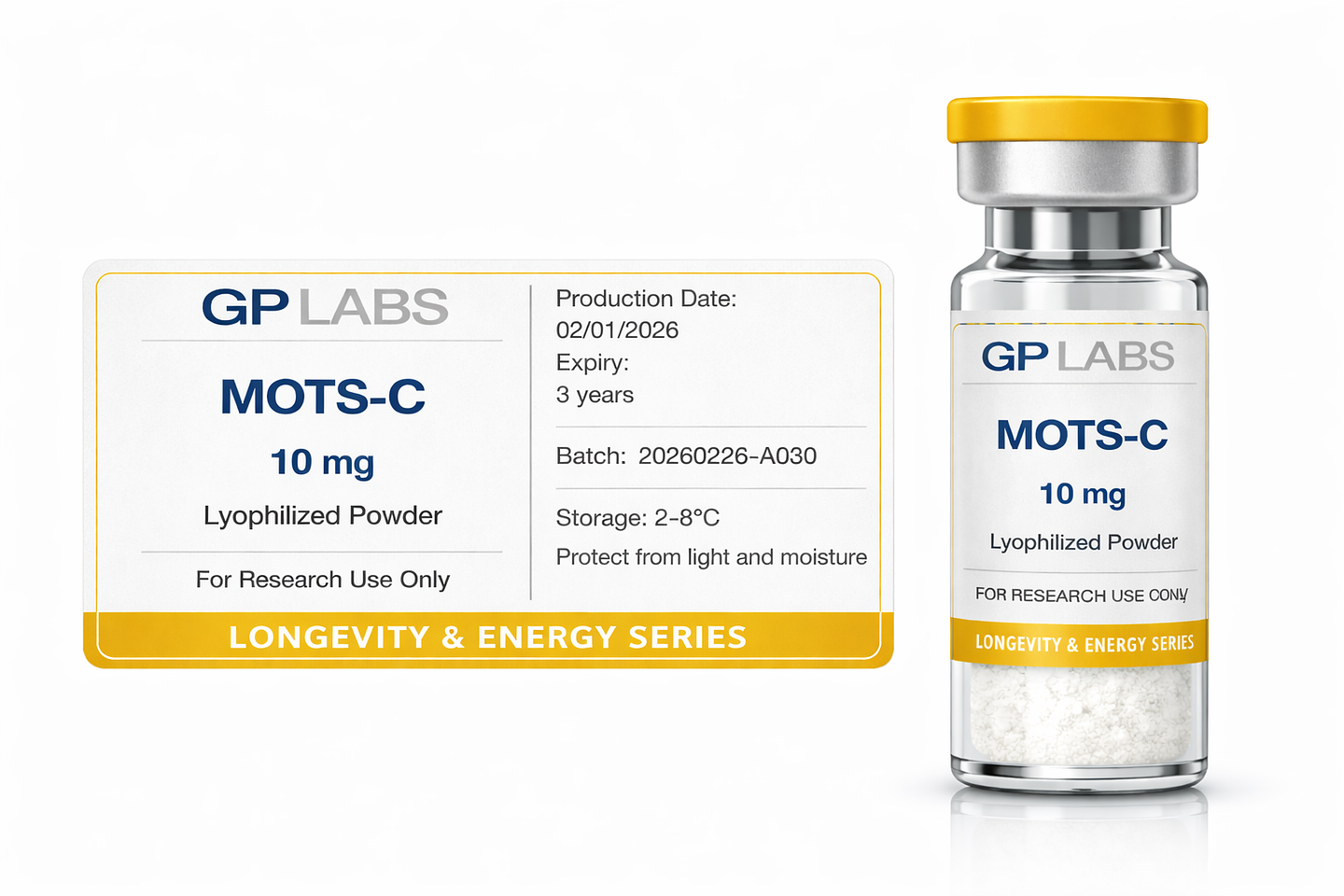 MOTS-C 10 mg | Péptido Mitocondrial | GP Labs Chile 1