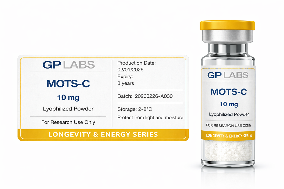MOTS-C 10 mg | Péptido Mitocondrial | GP Labs Chile 1