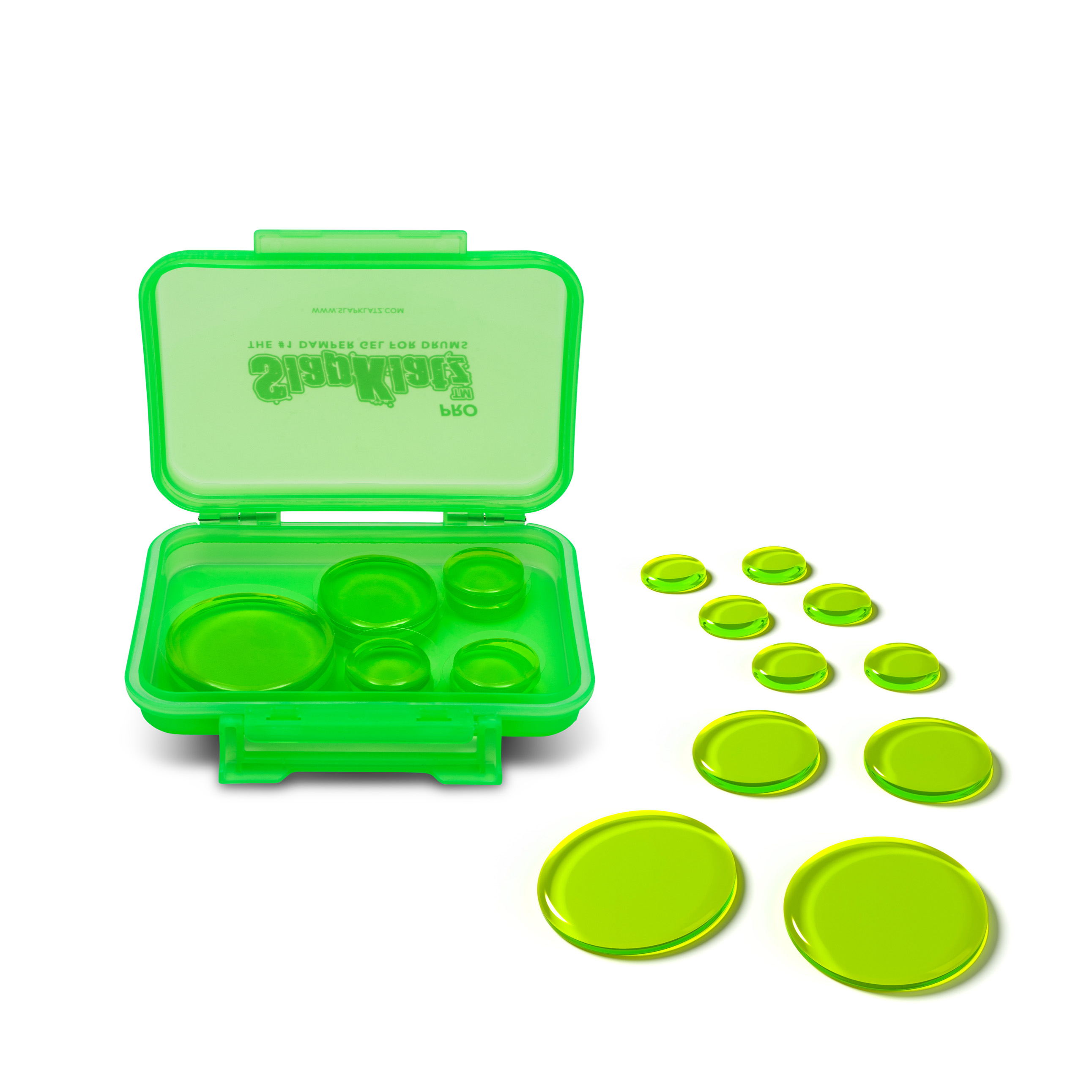 Slapklatz - Alien Green / Damper Gel Para Baterias Y Platillos