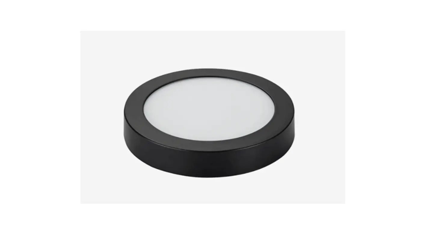 LAMPARA LED NEGRO SOBREPUESTO 18W BLANCO FRÍO  5