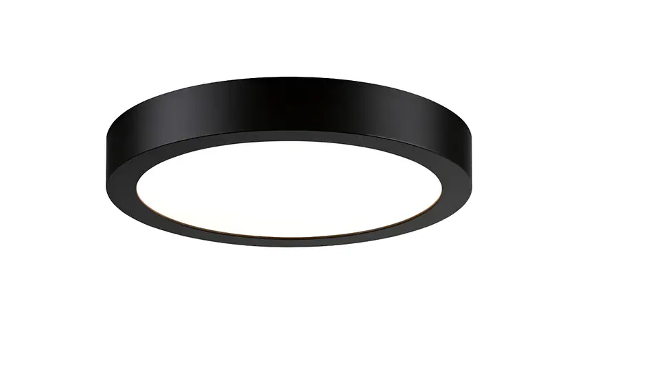 LAMPARA LED NEGRO SOBREPUESTO 24W BLANCO FRÍO  3