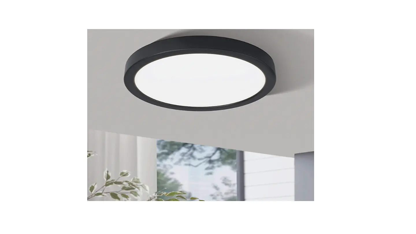 LAMPARA LED NEGRO SOBREPUESTO 24W BLANCO FRÍO  5