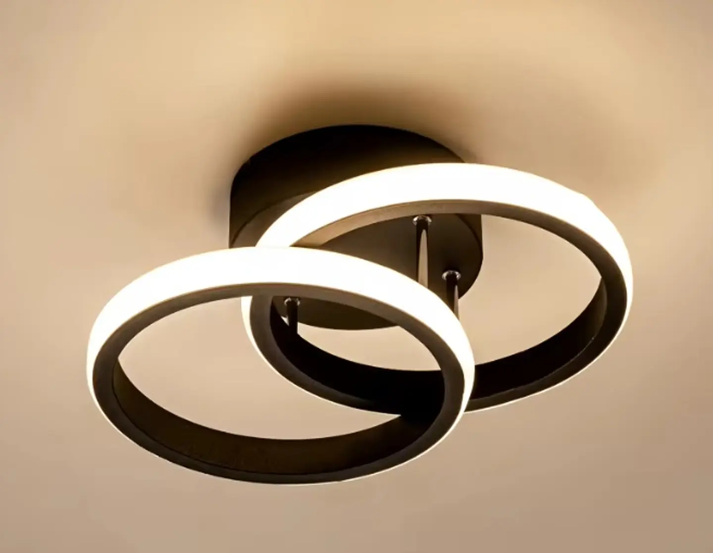 LÁMPARA LED 2 CIRCULOS 3 TONOS BLANCO FRÍO, CALIDO Y NEUTRO 1