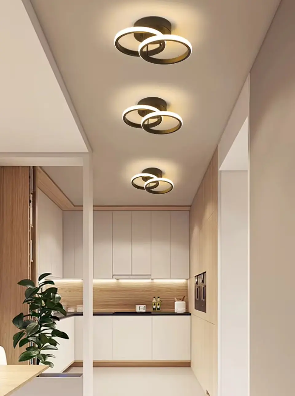 LÁMPARA LED 2 CIRCULOS 3 TONOS BLANCO FRÍO, CALIDO Y NEUTRO 3