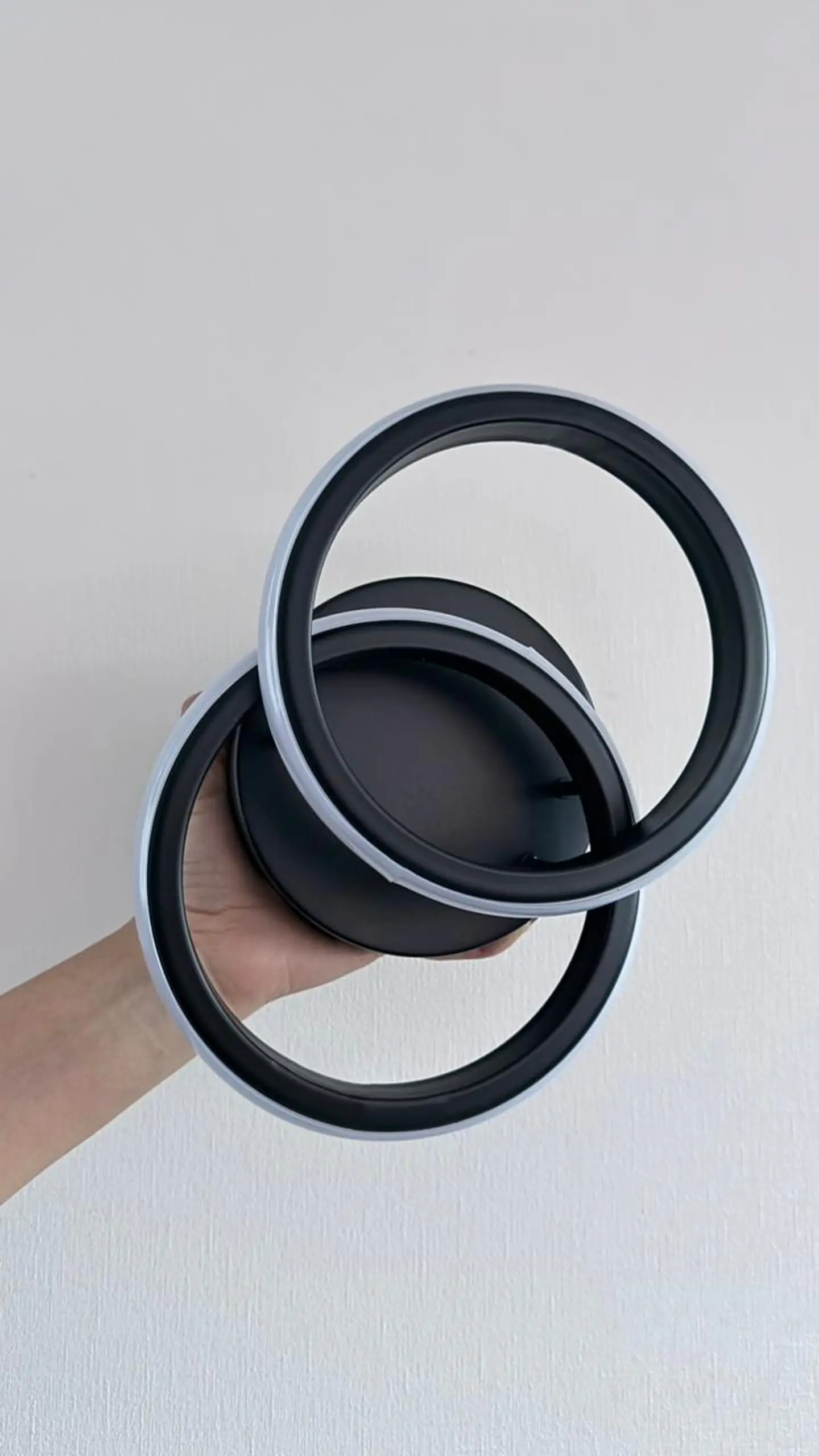 LÁMPARA LED 2 CIRCULOS 3 TONOS BLANCO FRÍO, CALIDO Y NEUTRO 9