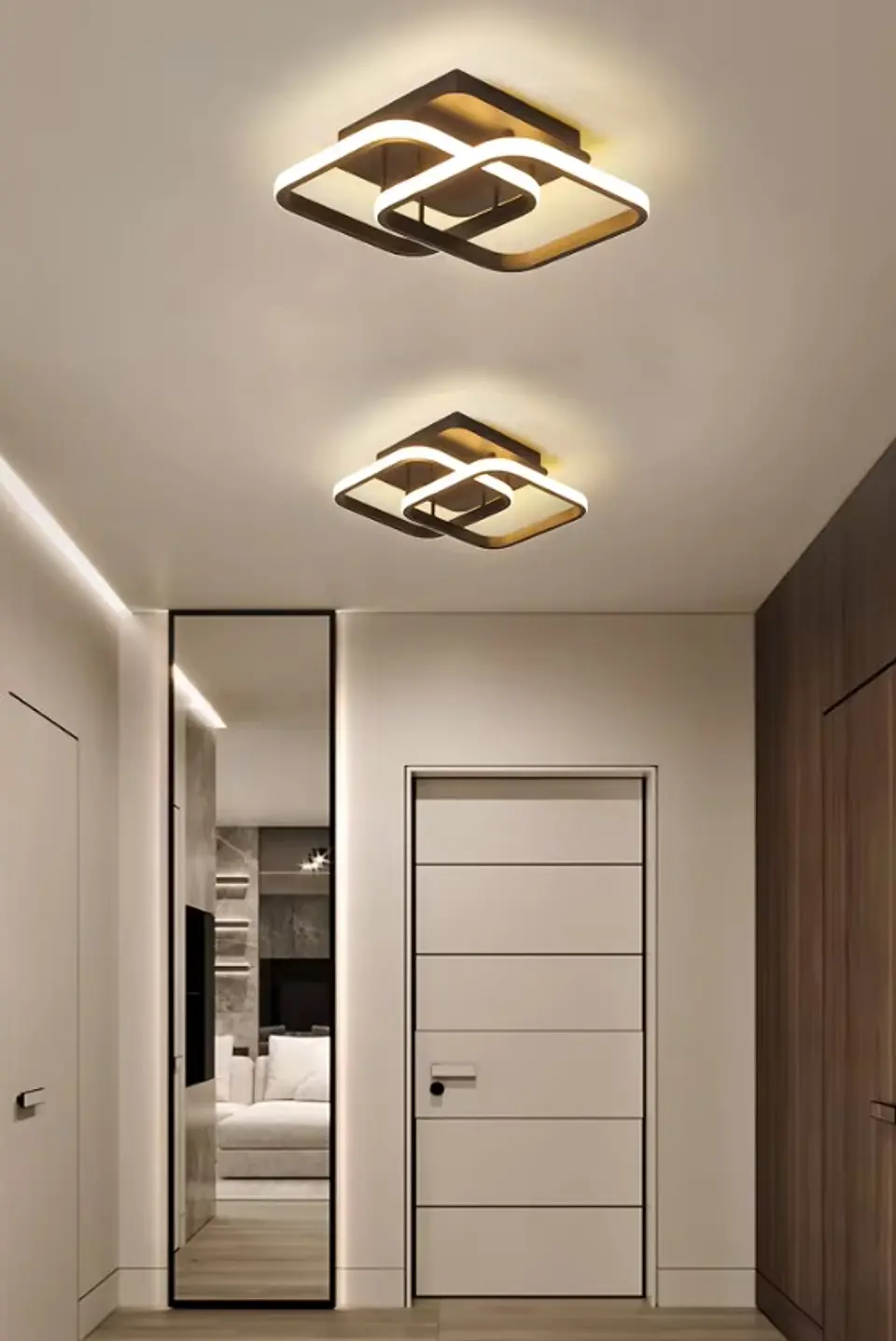 LÁMPARA LED 2 CUADROS 3 TONOS BLANCO FRÍO, CALIDO Y NEUTRO 4