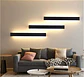 APLIQUE DE PARED NEGRO 61CM BLANCO CÁLIDO - Miniatura 4