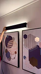 APLIQUE DE PARED NEGRO 61CM BLANCO CÁLIDO - Miniatura 3