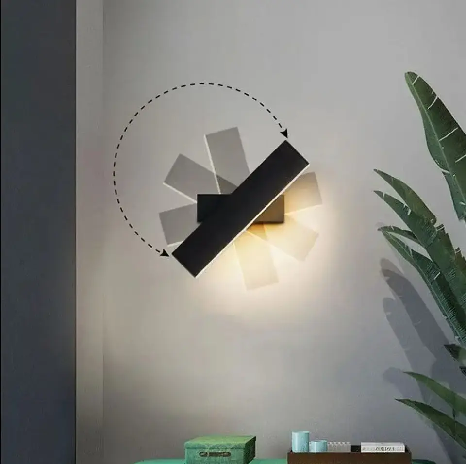 APLIQUE DE PARED NEGRO BLANCO CÁLIDO 3