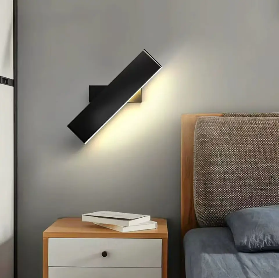 APLIQUE DE PARED NEGRO BLANCO CÁLIDO 6