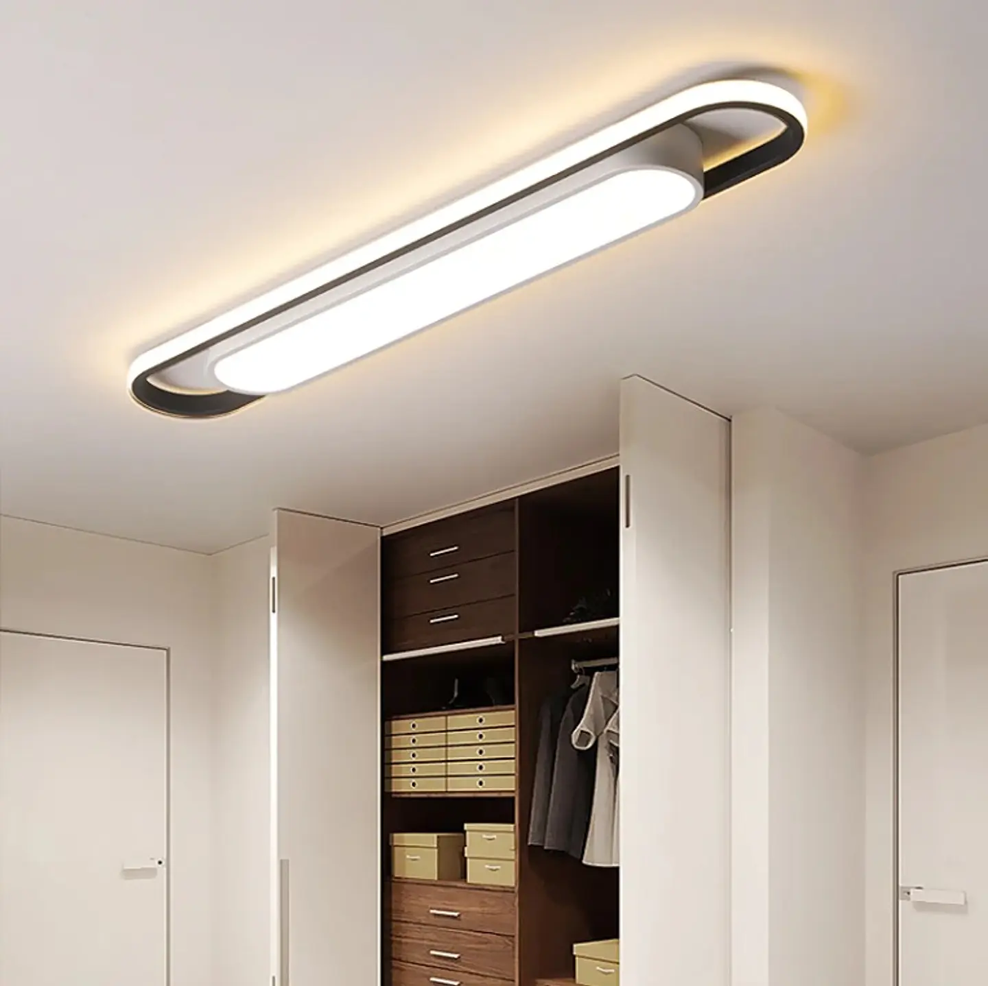 LÁMPARA DE TECHO LED MINIMALISTA 60CM 3 TONOS BLANCO FRÍO, CÁLIDO Y NEUTRO 1