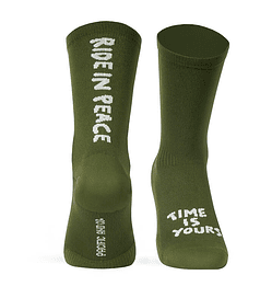  Calcetines Ride in Peace Olive - L/XL
