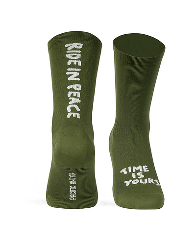  Calcetines Ride in Peace Olive - L/XL