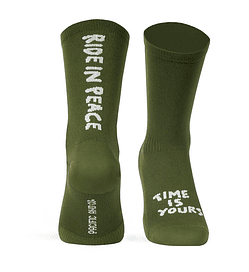  Calcetines Ride in Peace Olive - S/M