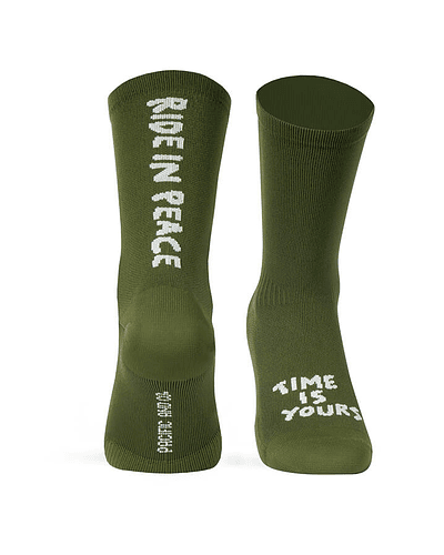  Calcetines Ride in Peace Olive - S/M