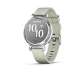 Lily Classic 2 - Silver with Sage Gray Nylon Band