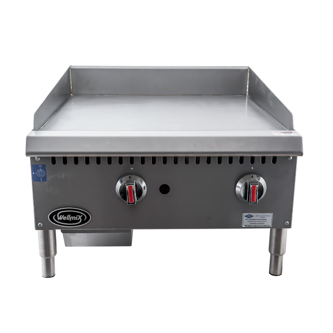 PLANCHA ASADORA ELECTRICA SOBREPONER 2 FUEGOS WELLMIX 1