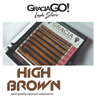 EXTENSIONES DE PESTAÑAS COLOR CAFÉ HIGH BROWN 1