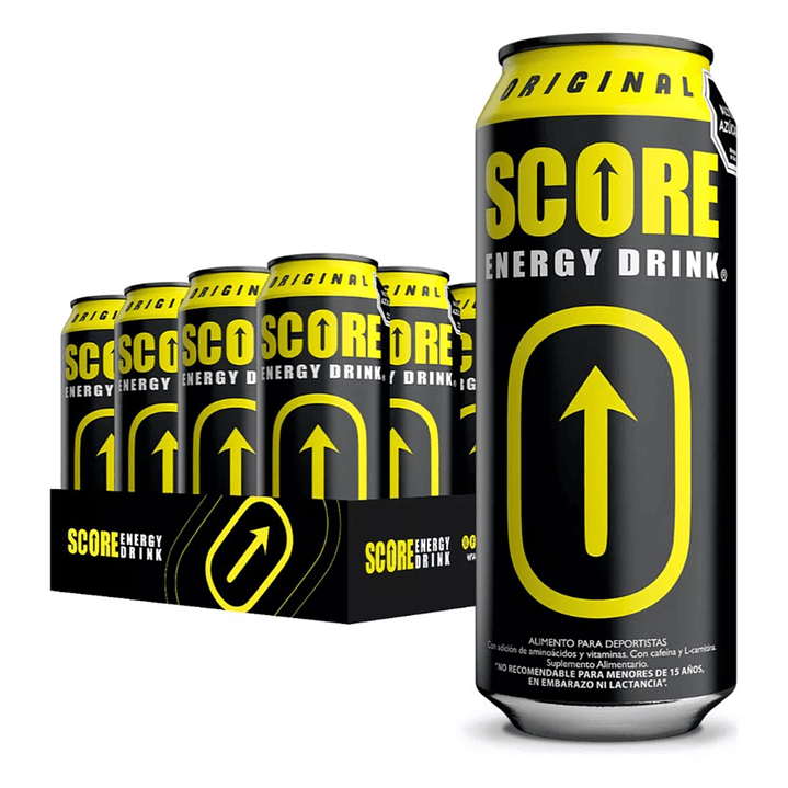 Score Gorilla Original Pack 6 Latas, 473ml 1