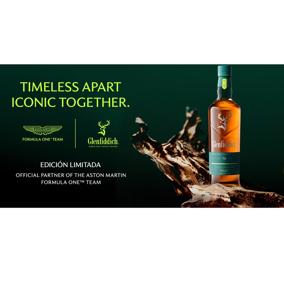 Whisky Glenfiddich 16 Años Single F1 Aston Martin Edicion Limitada 700 ml 4