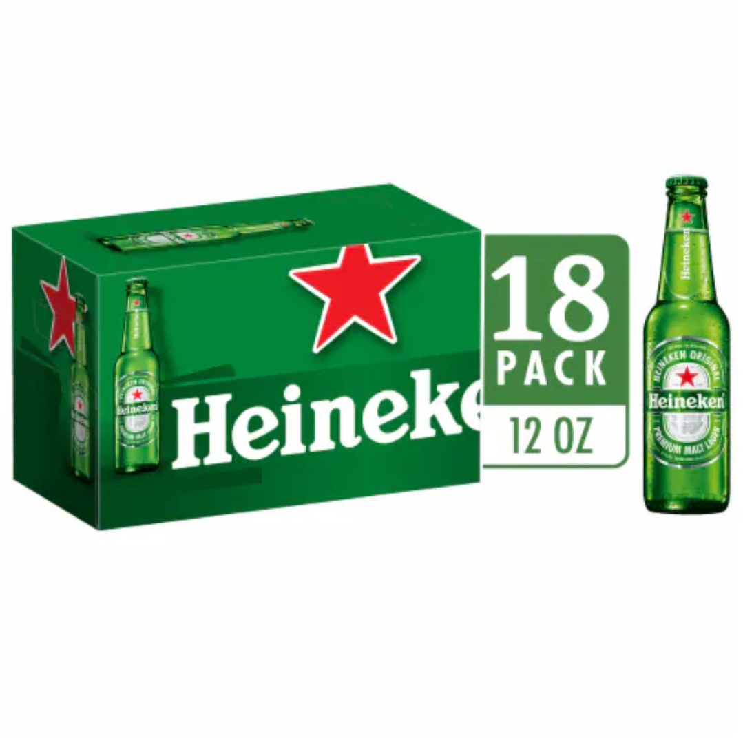 Pack 18 un. Cerveza Heineken Lager 5.0° 330 cc 1