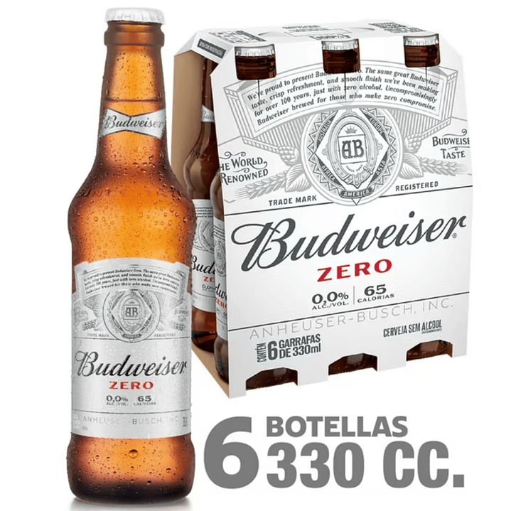Cerveza Sin Alcohol 0.0° Pack 6 Botella, 330 ml 1
