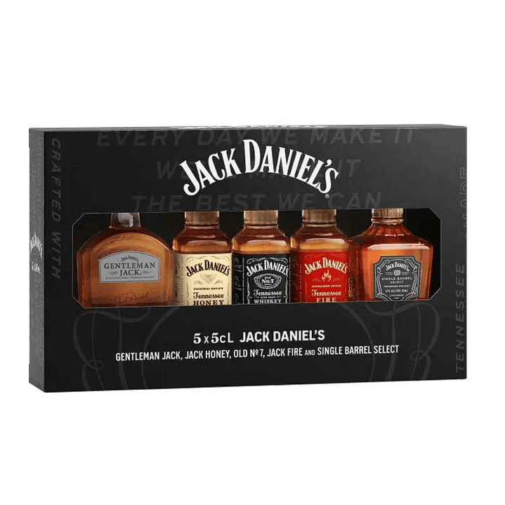 Pack 5x Whiskey Miniatura Jack Daniel´s 50cc 1
