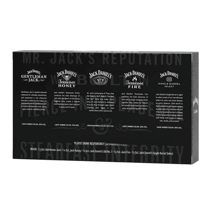 Pack 5x Whiskey Miniatura Jack Daniel´s 50cc 2